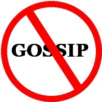 no gossip sign